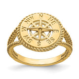 Compass Ring in 14K Gold