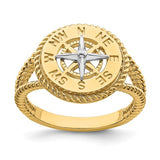 Compass Ring in 14K Gold