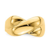 Criss Cross Ring in 14K Yellow Gold