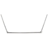 Petite Straight Bar Necklace in 14K Gold