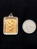 St. Christopher Medal in 14K Yellow Gold - Roxx Fine Jewelry
