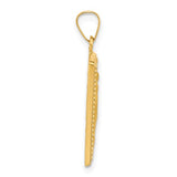 Miraculous Virgin Mary Pendant in 14K Yellow Gold
