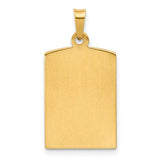 Miraculous Virgin Mary Pendant in 14K Yellow Gold