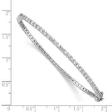 Eternity Diamond Bangle Bracelet 2.50 Ct. in 14K White Gold - Roxx Fine Jewelry