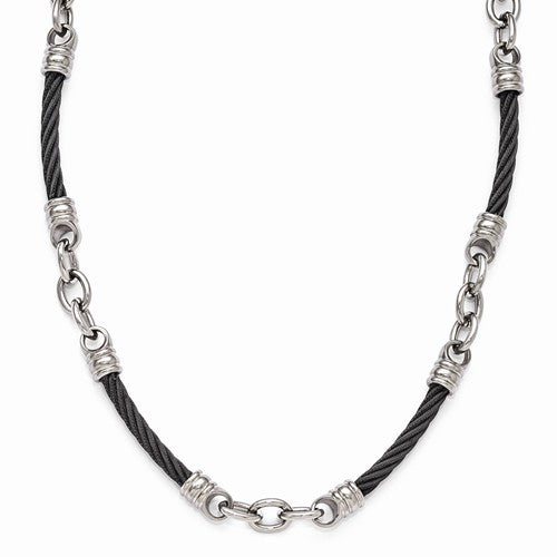 Edward Mirell® Signature Cable™ Collection Titanium & Sterling Link Jewelry - Roxx Fine Jewelry