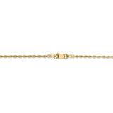 Diamond Cut Light Rope Chain in 14K Yellow Gold - Roxx Fine Jewelry