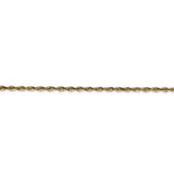 Diamond Cut Light Rope Chain in 14K Yellow Gold - Roxx Fine Jewelry