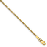 Diamond Cut Light Rope Chain in 14K Yellow Gold - Roxx Fine Jewelry