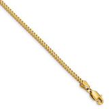 Franco Chain 2mm in 14K White or Yellow Gold - Roxx Fine Jewelry