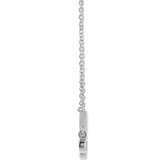 302® Jewelry Petite Fringe Bar Necklace with .20 Ct. Diamonds