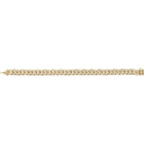 Iced Out 1.50 Ct. TCW Diamond Accented Curb Chain Bracelet 14K Gold