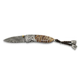 Limited Edition Damascus Steel Folding Knife KN3215 - Roxx Fine Jewelry