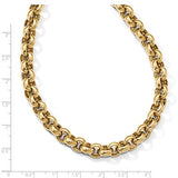 Augustus Rolo Link Chain Status Necklace or Bracelet in 14K Yellow Gold - Roxx Fine Jewelry