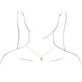 302® Fine Jewelry Petite Lock Necklace with Initial in SS, 14K Gold or Platinum