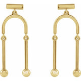 302® Mobile Dangle Earrings in 14K Gold or Platinum