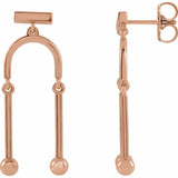 302® Mobile Dangle Earrings in 14K Gold or Platinum