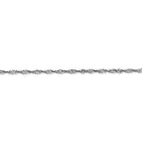 Singapore Chain 2mm in 14K White Gold - Roxx Fine Jewelry