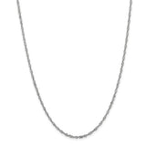 Singapore Chain 2mm in 14K White Gold - Roxx Fine Jewelry