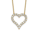 True Origin® 2 Ct Heart Necklace Lab Grown Diamonds in 14K Gold - Roxx Fine Jewelry