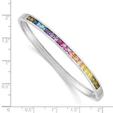 Prizma™ Rainbow CZ Gold Plated Sterling Silver Adjustable Bolo Bracelet - Roxx Fine Jewelry