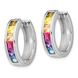 Prizma™ Rainbow CZ Gold Plated Sterling Silver Adjustable Bolo Bracelet - Roxx Fine Jewelry