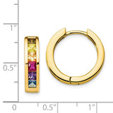 Prizma™ Rainbow CZ Gold Plated Sterling Silver Adjustable Bolo Bracelet - Roxx Fine Jewelry