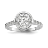 Faux and Fabulous™ 3 Stone Stacking Gypsy Ring in Sterling Silver - Roxx Fine Jewelry