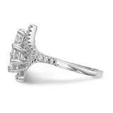 Faux and Fabulous™ 2.68 Ct Round CZ 2 Stone Ring in Sterling Silver - Roxx Fine Jewelry