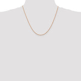 1.5mm Diamond Cut Rope Chain in 14K Rose Gold - Roxx Fine Jewelry