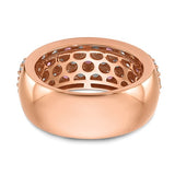 True Origin® 2.40 Ct. Lab Grown Diamond and Pink Sapphire Band in 14K Rose Gold - Roxx Fine Jewelry