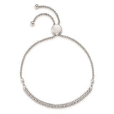 Diamond Bolo Bracelet 1.02 Ct. in 14K White Gold