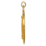 Miraculous Medal Large Round 35 x 30mm in 14K Yellow Gold - Roxx Fine Jewelry