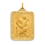 St. Christopher Medal in 14K Yellow Gold - Roxx Fine Jewelry