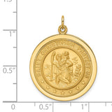 St. Christopher Medal in 14K Yellow Gold - Roxx Fine Jewelry
