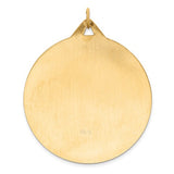 St Christopher Medal Large 40mm in 14K Yellow Gold - Roxx Fine Jewelry