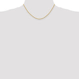 2.0mm Solid Rope Chain Bracelet or Necklace in 14K Yellow Gold