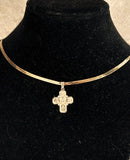 Four Way Cross Medal Pendant 29 x 19mm Polished in Yellow Gold - Roxx Fine Jewelry