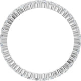 Diamond Eternity Band .63 cts. TCW in 18K White Gold - Roxx Fine Jewelry