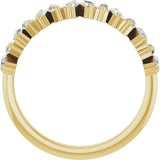 Gypsy Set Baguette Diamond Anniversary Band