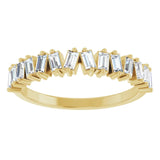 Gypsy Set Baguette Diamond Anniversary Band