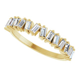 Gypsy Set Baguette Diamond Anniversary Band
