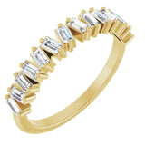 Gypsy Set Baguette Diamond Anniversary Band