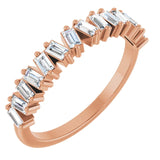 Gypsy Set Baguette Diamond Anniversary Band
