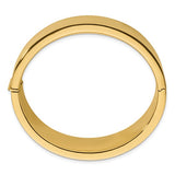 Filomina 25mm Flat Top Hinged Bangle in 14K Yellow Gold - Roxx Fine Jewelry