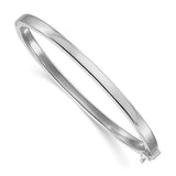 4mm Flat Top Hinged Bangle Bracelet in 14K Gold