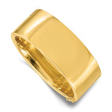 Filomina 25mm Flat Top Hinged Bangle in 14K Yellow Gold - Roxx Fine Jewelry