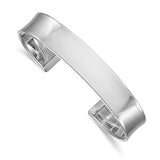 Polished Cuff Bracelet 10.4mm in 14K Rose, White or Yellow Gold - Roxx Fine Jewelry