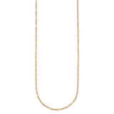 1.7mm Solid Paper Clip Chain in 14K Yellow Gold - Roxx Fine Jewelry