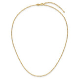 1.7mm Solid Paper Clip Chain in 14K Yellow Gold - Roxx Fine Jewelry