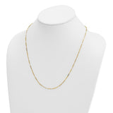 1.7mm Solid Paper Clip Chain in 14K Yellow Gold - Roxx Fine Jewelry